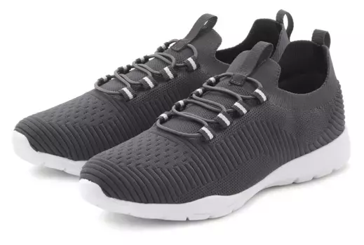 Кроссовки LASCANA, повседневная обувь, суперлегкие полуботинки из ВЕГАНСКОГО текстиля, антрацит