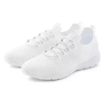 Кроссовки LASCANA, повседневная обувь, суперлегкие полуботинки из ВЕГАНСКОГО текстиля, белый