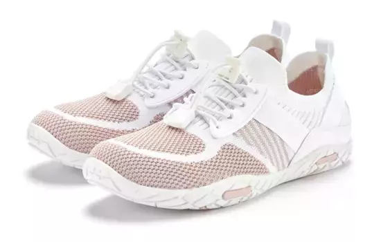 Кроссовки LASCANA, повседневная обувь, сверхлегкие полуботинки, плоская гибкая подошва VEGAN, белый