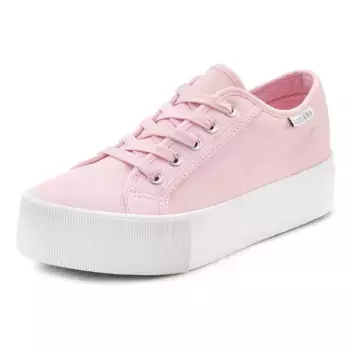 Кроссовки LASCANA, туфли на шнуровке, повседневная обувь из текстиля на платформе, цвет Rose