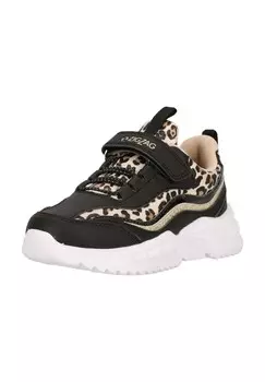 Кроссовки Lassis с практичной и простой застежкой-липучкой ZIGZAG, цвет 1001 Black