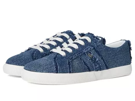 Кроссовки Lauren Ralph Lauren Janson Frayed Denim Sneakers, цвет Oxford Blue