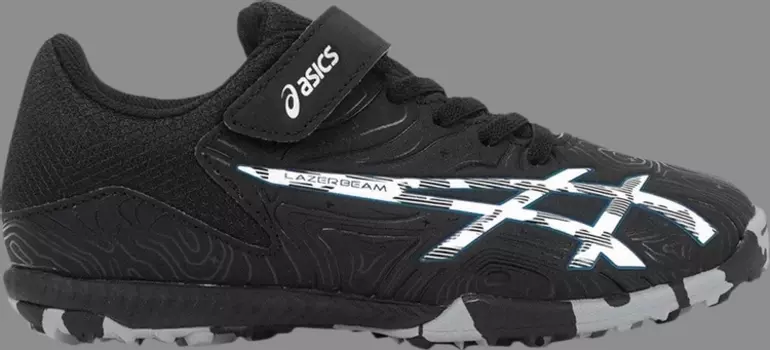 Кроссовки lazerbeam fg mg ps 'black white' Asics, черный