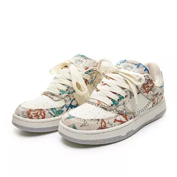 Кроссовки LAZY BONS Skateboarding Shoes Unisex Low-top, бежевый