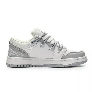 Кроссовки LAZY BONS Skateboarding Shoes Unisex Low-top, бежевый/красный