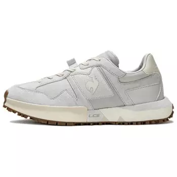 Кроссовки le coq sportif Lifestyle Shoes Men Low-top Grey/white, серый/черный/кремовый