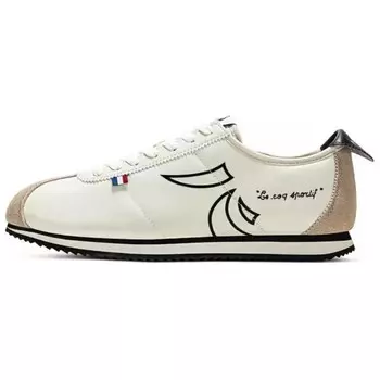 Кроссовки le coq sportif Lifestyle Shoes Unisex Low-top Rice White/Wheat Brown, белый