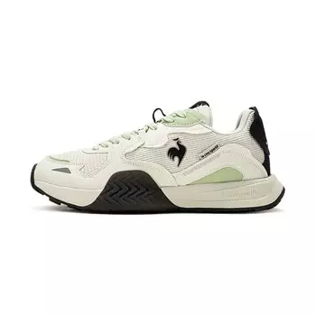 Кроссовки le coq sportif Lifestyle Shoes Unisex Low-top Off-white/black/green, белый/черный/зеленый