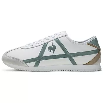 Кроссовки le coq sportif Lifestyle Shoes Women's Low-top White/green, зеленый