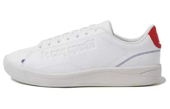 Кроссовки le coq sportif Skateboarding Shoes Unisex Low-top White/Red, белый/красный