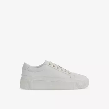 Кроссовки leanne из зерненой кожи с низким берцем Reiss, белый