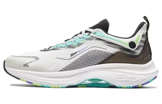 Кроссовки Leap 2.0 мужские с низким верхом Cloud White/Core Black/Green Spark Xtep