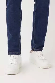 Кроссовки Leather Smart White Trainer Burton, белый