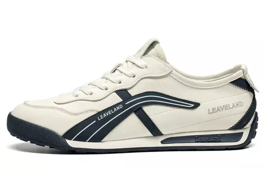 Кроссовки LEAVELAND Lifestyle Shoes Men Low-top, белый/черный