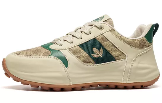 Кроссовки LEAVELAND Lifestyle Shoes Unisex Low-top, бежевый/коричневый/синий