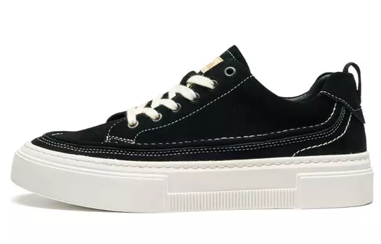 Кроссовки LEAVELAND Skateboarding Shoes Men Low-top Black, черный