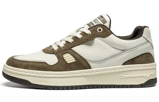 Кроссовки LEAVELAND Skateboarding Shoes Men Low-top, белый/черный