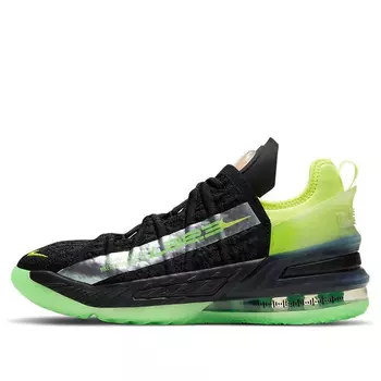 Кроссовки lebron 18 'black crimson volt' Nike, черный