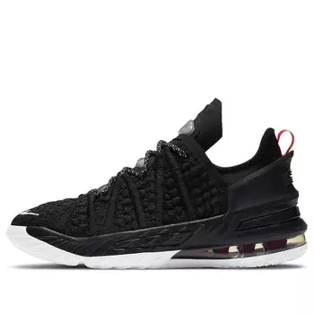 Кроссовки lebron 18 'black university red' Nike, черный