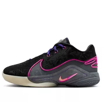 Кроссовки lebron 22 'blacklight' Nike, черный