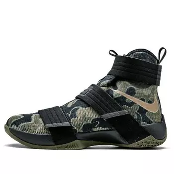 Кроссовки lebron zoom soldier 10 'army camo' Nike, черный