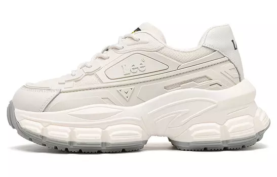 Кроссовки Lee Chunky Sneakers Women's Low-top Light Beige, бежевый