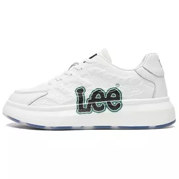 Кроссовки Lee Skateboarding Shoes Men Low-top White, белый