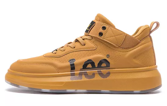 Кроссовки Lee Skateboarding Shoes Men Mid-top, желтый