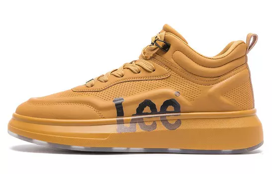 Кроссовки Lee Skateboarding Shoes Men Mid-top, желтый