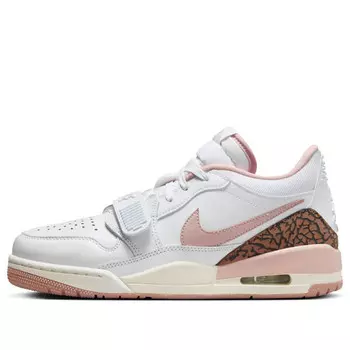 Кроссовки legacy 312 low 'white archaeo brown sail pink oxford' Air Jordan, белый