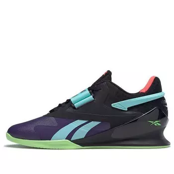 Кроссовки legacy lifter 2 'black neon mint' Reebok, черный