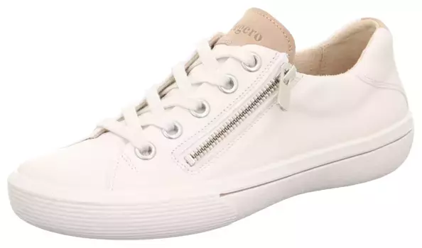 Кроссовки Legero "FRESH", со съемной стелькой, повседневная обувь, полуботинки, туфли на шнуровке, кремовый