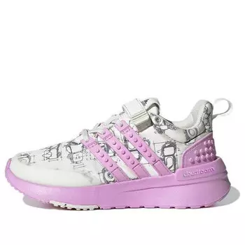 Кроссовки lego x racer tr 'off white bliss lilac' Adidas, белый