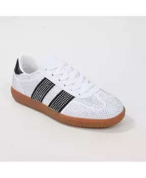 Кроссовки Lennon с кристаллами BERNESS, белый