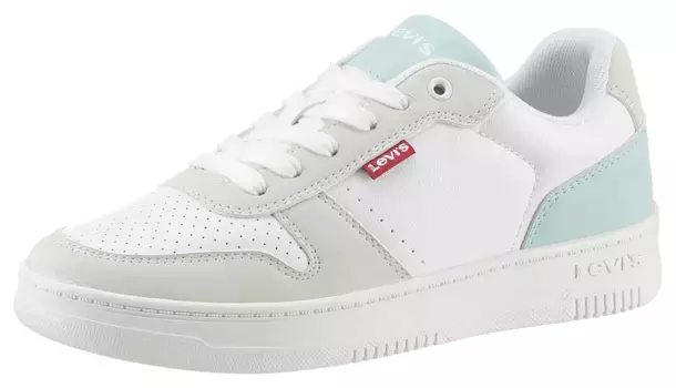 Кроссовки Levi's на платформе "DRIVE S", с контрастной отделкой, повседневная обувь, полуботинки, туфли на шнуровке, белый