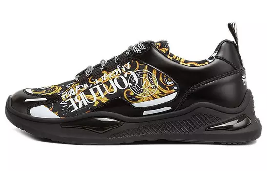 Кроссовки Levion «Baroque Print - Black Gold» Versace Jeans