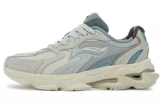 Кроссовки LI-NING 1990 1990 Lifestyle Shoes Women's Low-top Gray, серый