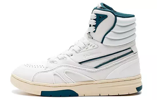 Кроссовки LI-NING 1990 1990 Skateboarding Shoes Women's High-top White, белый
