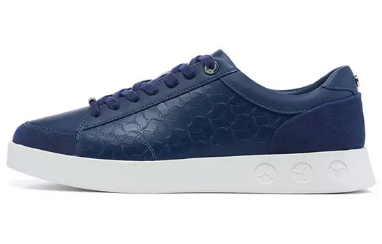 Кроссовки LI-NING 1990 Classic Collection Skateboarding Shoes Men Low-top Blue, темно-синий