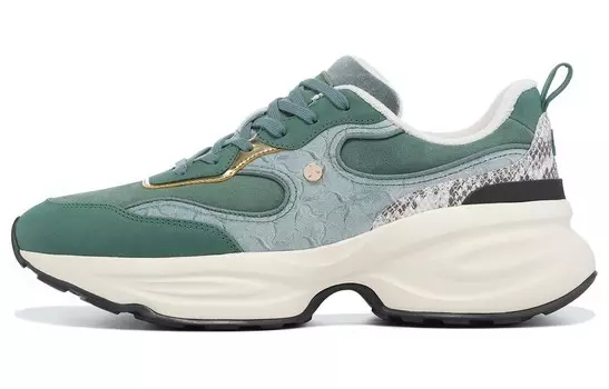 Кроссовки LI-NING 1990 Clouds Chunky Sneakers Men Low-top Green, зеленый