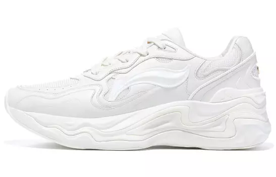 Кроссовки LI-NING 1990 Lava Lifestyle Shoes Women's Low-top Cream White, белый