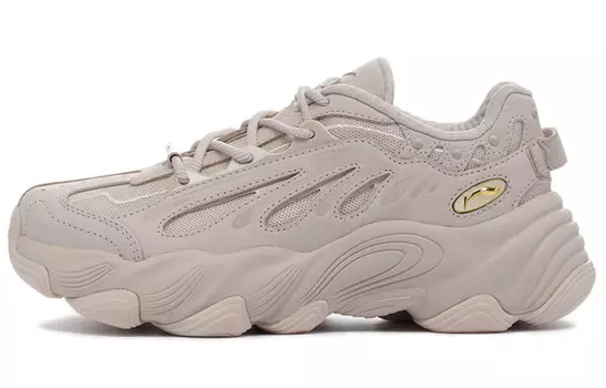 Кроссовки LI-NING 1990 Lifestyle Shoes Women's Low-top Light Pink, светло-серый