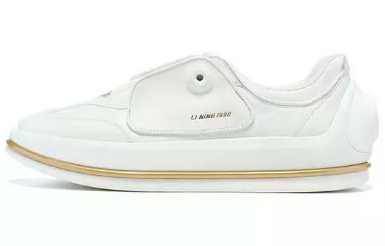 Кроссовки LI-NING 1990 Meta Foot Lifestyle Shoes Men Low-top White, цвет Off White
