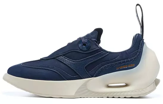 Кроссовки LI-NING 1990 Meta Foot Lifestyle Shoes Men Low-top Dark Blue, темно-синий