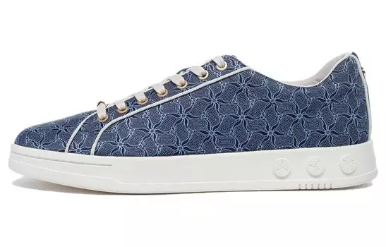 Кроссовки LI-NING 1990 Skateboarding Shoes Men Low-top Blue, темно-синий