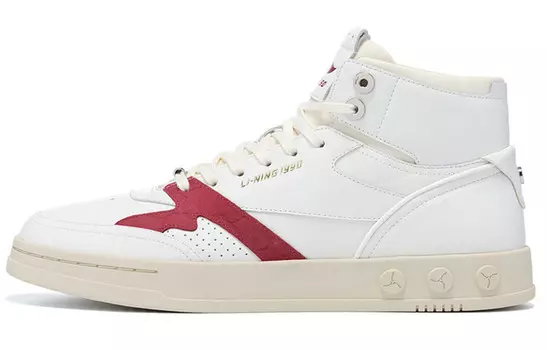Кроссовки LI-NING 1990 Skateboarding Shoes Women's Mid-top Red
