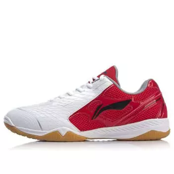 Кроссовки Li-Ning Ma Long Signature Table Tennis Shoes 'White Red', белый