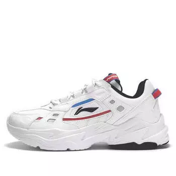 Кроссовки Li-Ning Retro Sport Leisure 'Standard White Blue Red', белый