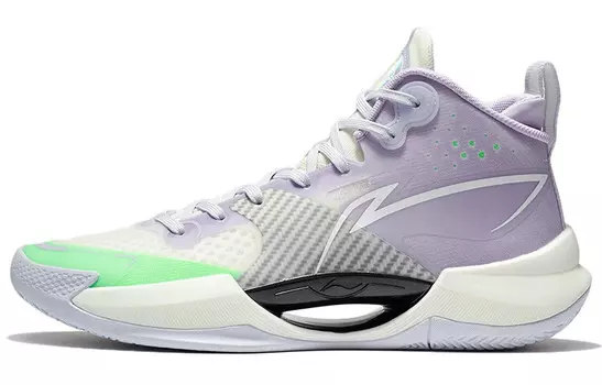 Кроссовки Li-Ning Superlight Basketball, серый/белый/светло-зеленый