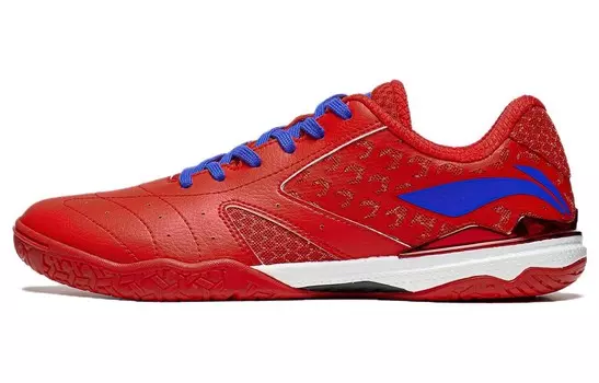 Кроссовки Liang Jingkun X LINING Champion Professional Table Tennis Shoes, синий/красный